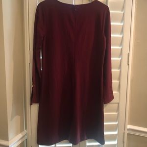 Ann Taylor Dress, Burgundy Maroon Size Medium Excellent Condition